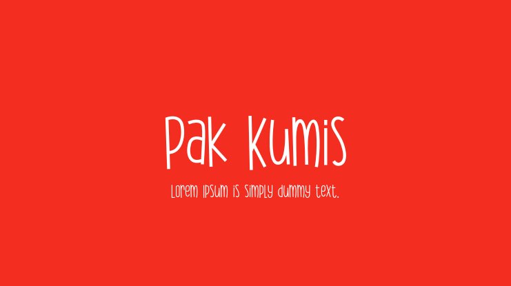 Pak Kumis Font