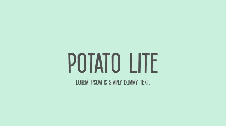 Potato Lite Font