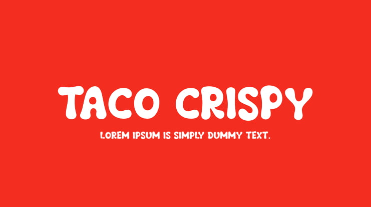 Taco Crispy Font