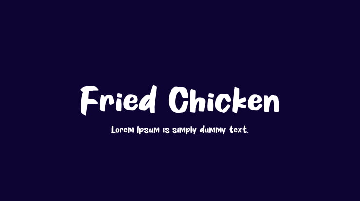 Fried Chicken Font