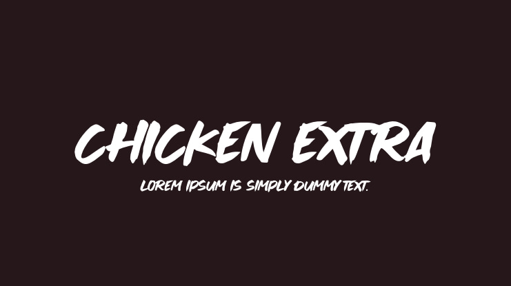 Chicken Extra Font