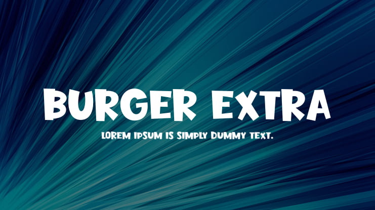 Burger Extra Font