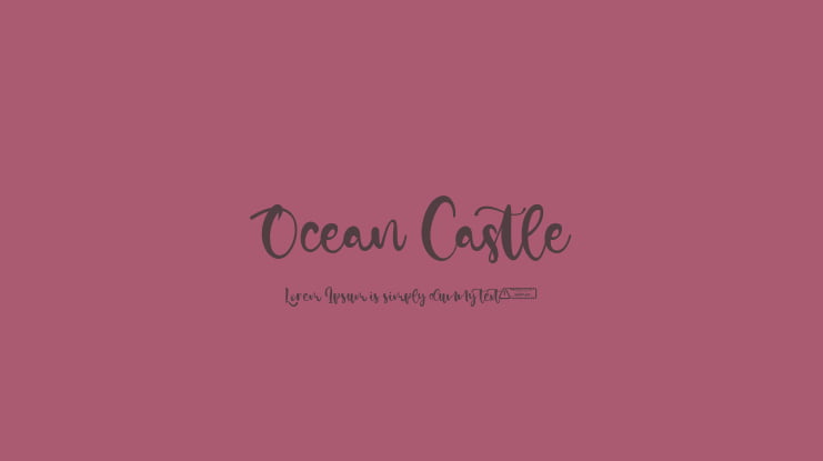 Ocean Castle Font