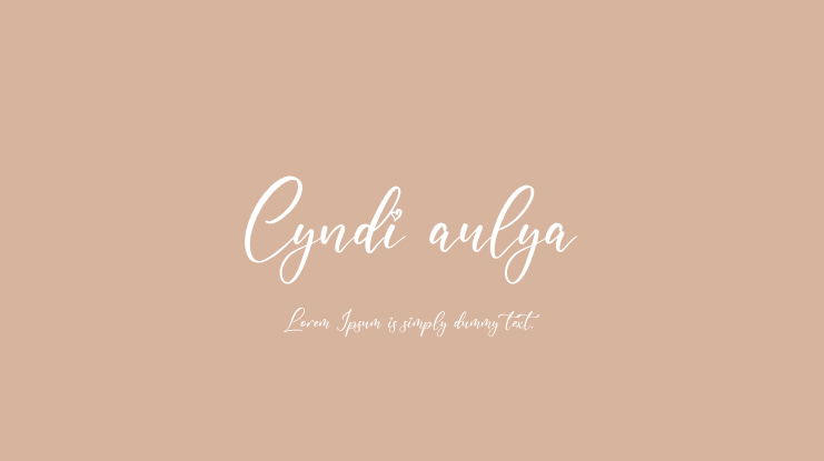 Cyndi aulya Font