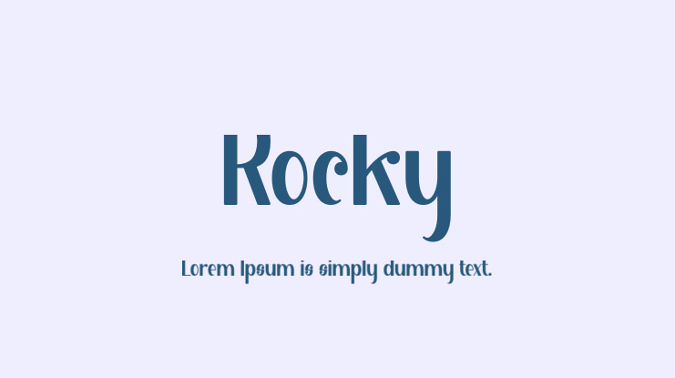 Rocky Font Family