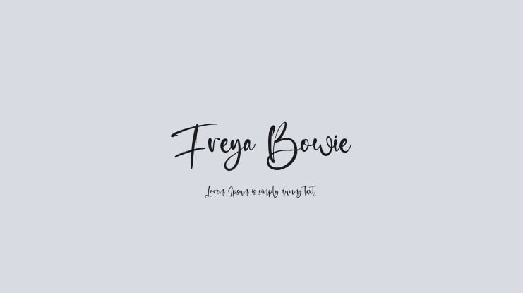 Freya Bowie Font