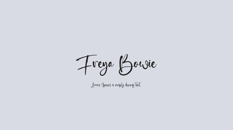 Freya Bowie Font