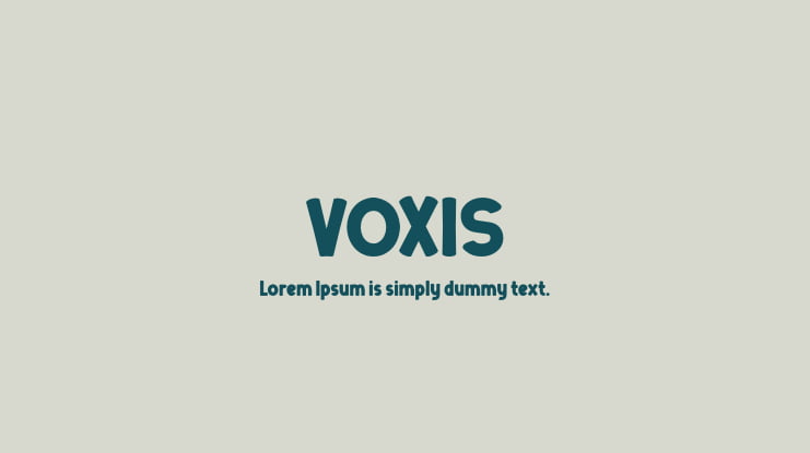 VOXIS Font