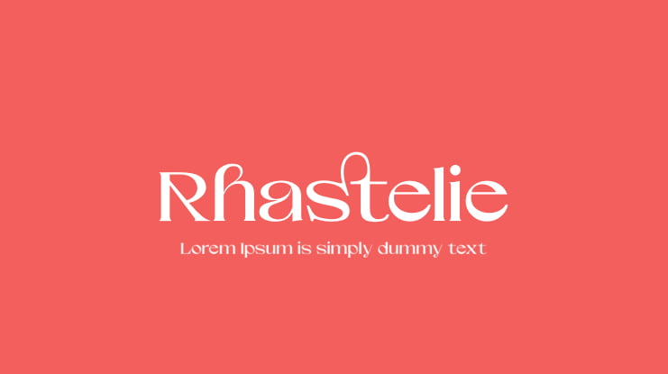 Rhastelie Font Family