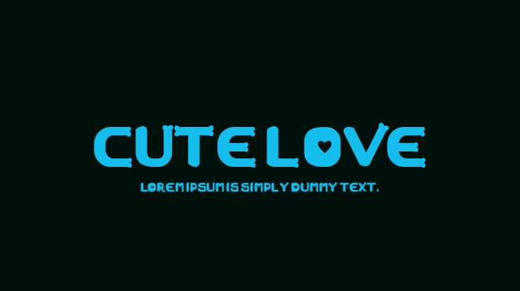 cute love Font