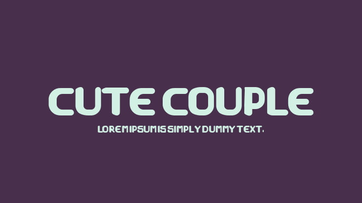 CUTE COUPLE Font