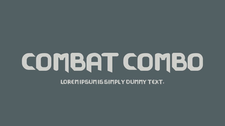 COMBAT COMBO Font