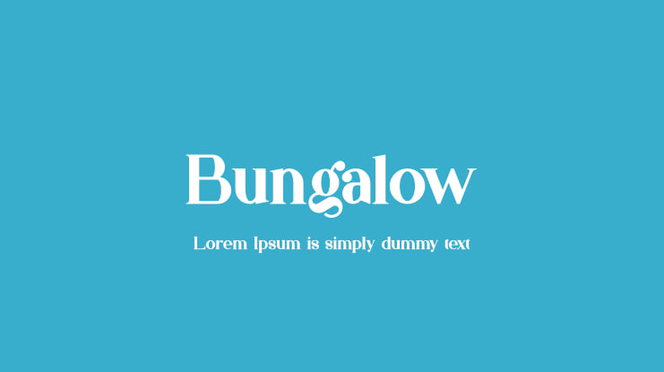 Bungalow Font