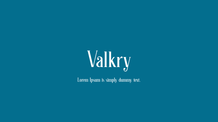 Valkry Font Family