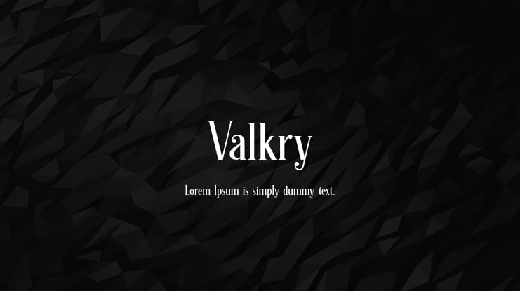 Valkry Font Family