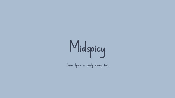 Midspicy Font