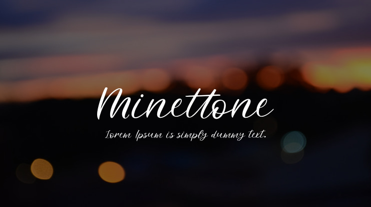 Minettone Font