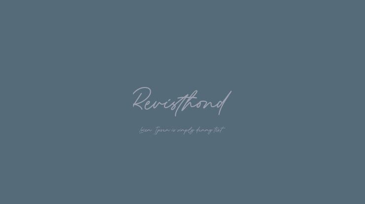 Revisthond Font