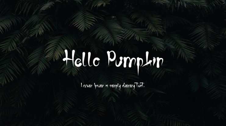 Hello Pumpkin Font