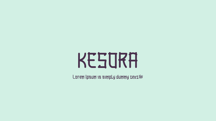 KESORA Font