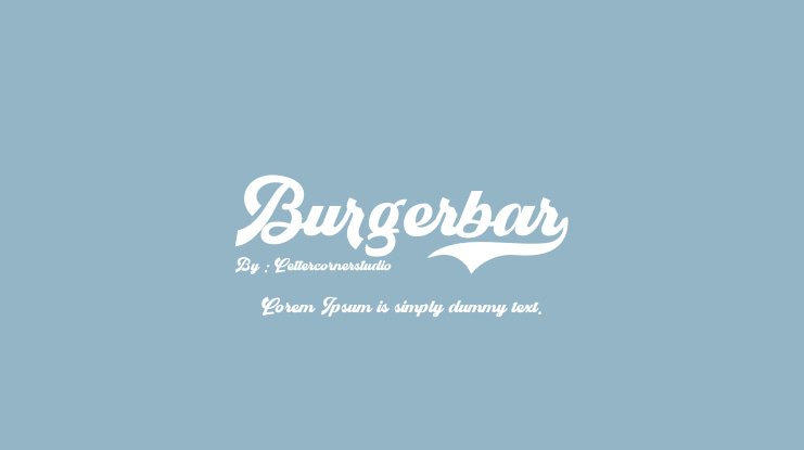 Burgerbar Font