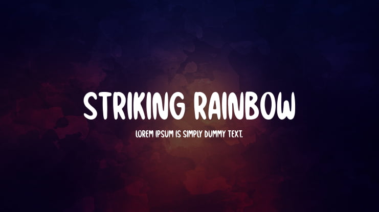 Striking Rainbow Font