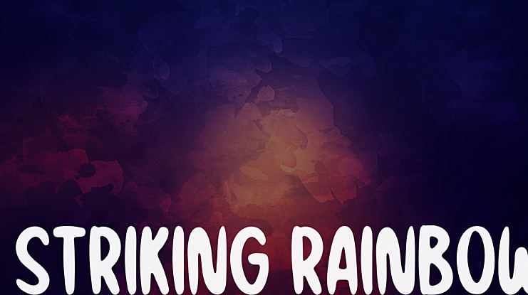 Striking Rainbow Font