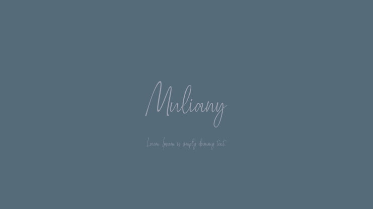 Muliany Font
