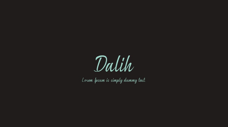 Dalih Font