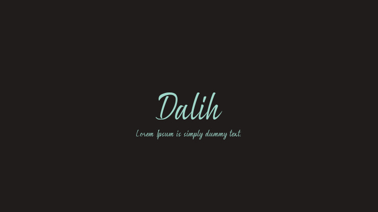 Dalih Font