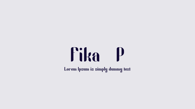 Fika VP Font