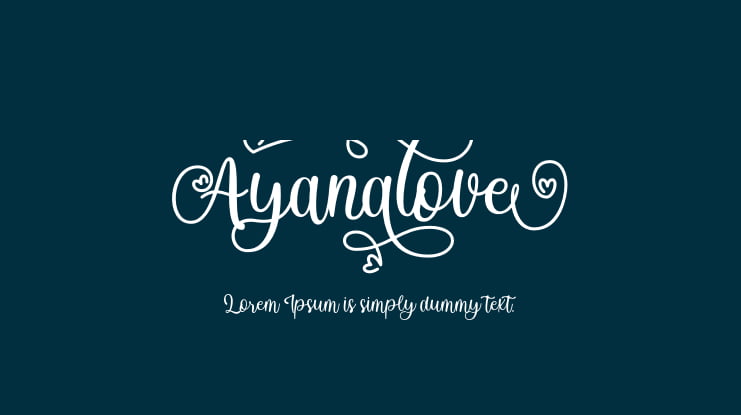 Ayanalove Font
