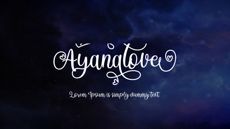 Ayanalove Font