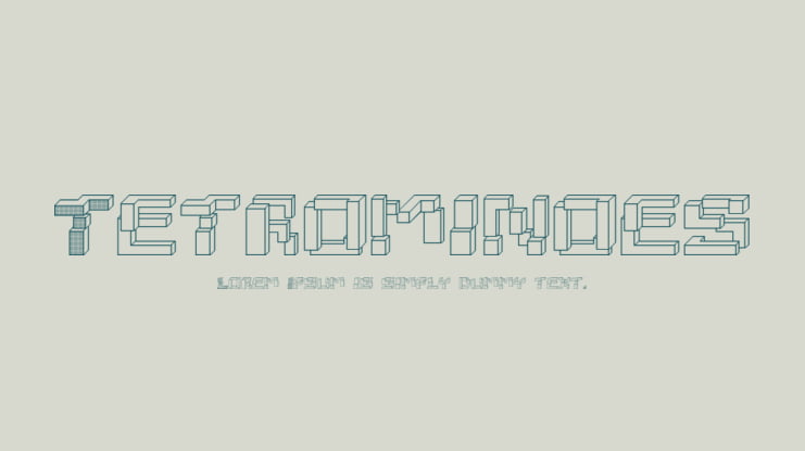 Tetrominoes Font