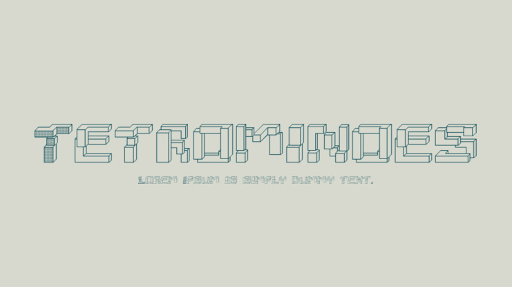 Tetrominoes Font