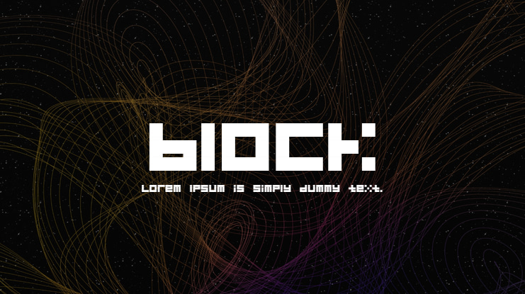 block Font Family