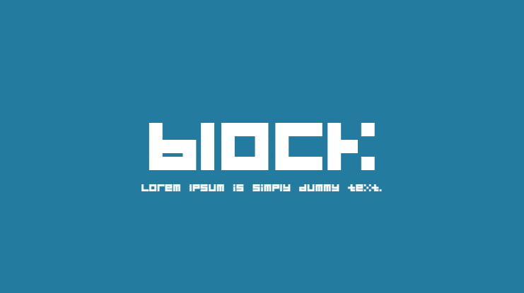 block Font Family