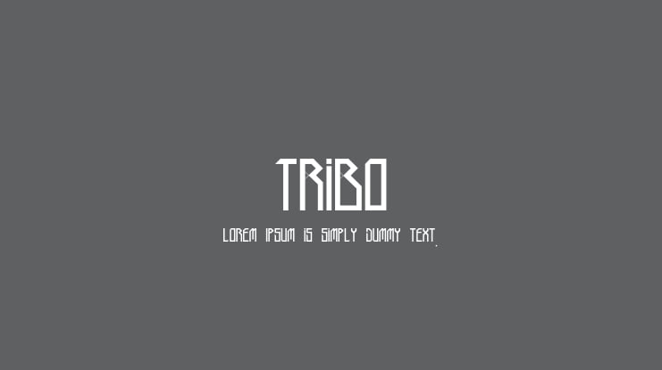 Tribo Font