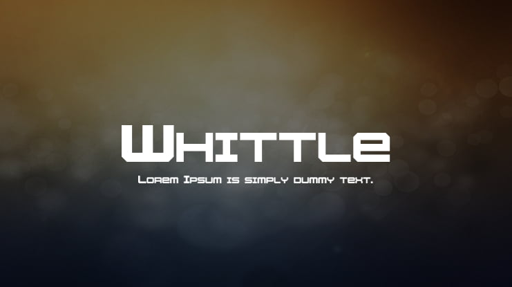 Whittle Font Family