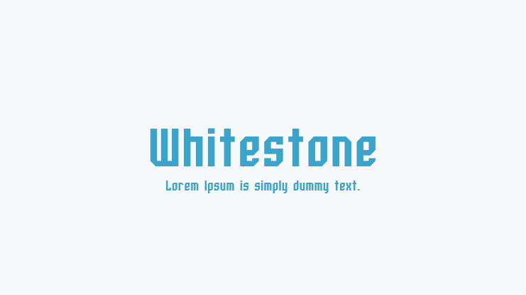Whitestone Font Family