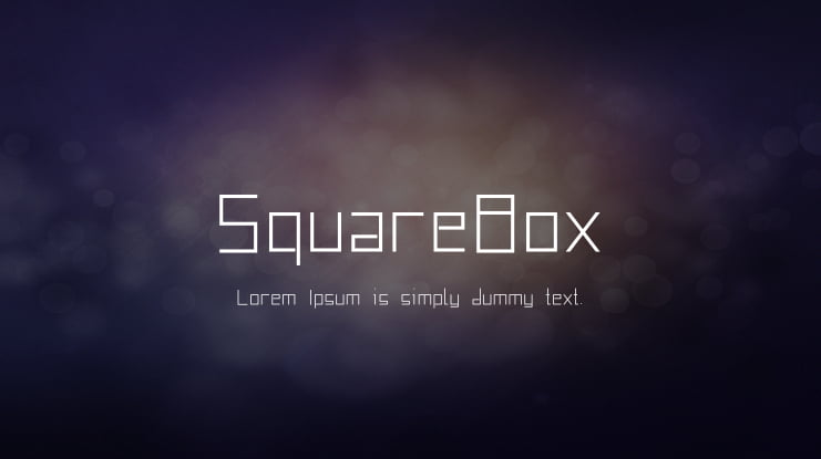 SquareBox Font