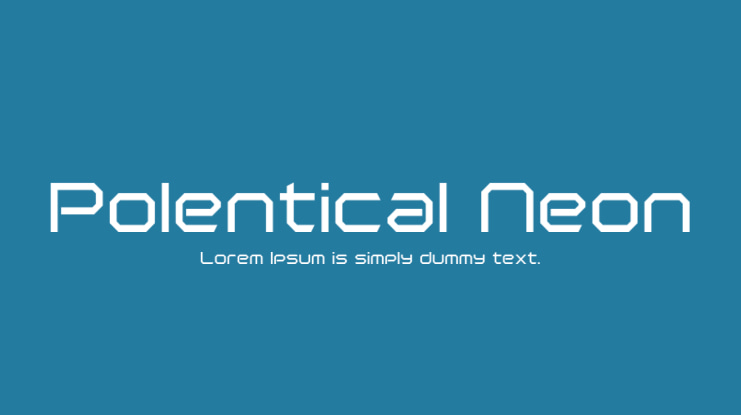 Polentical Neon Font Family