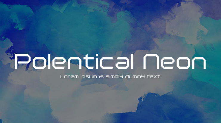 Polentical Neon Font Family
