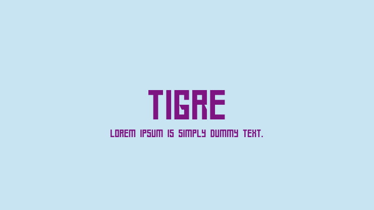 Tigre Font
