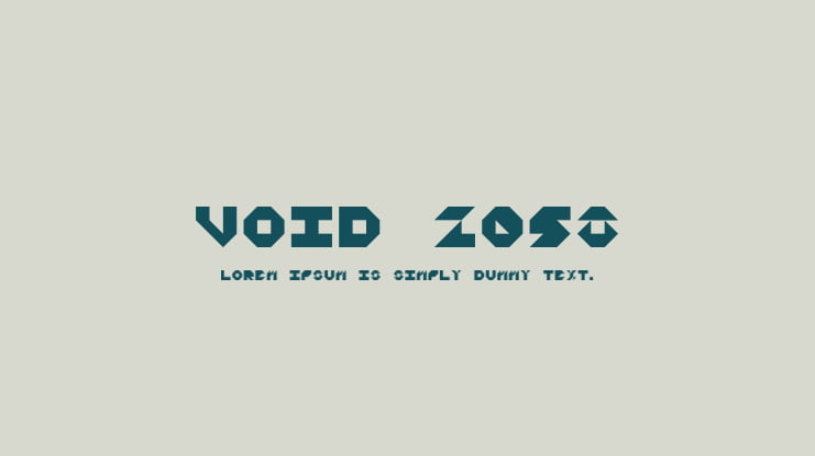Void 2058 Font