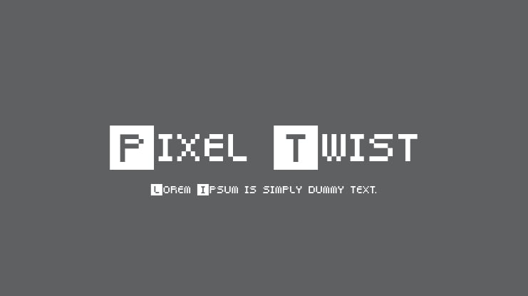 Pixel Twist Font