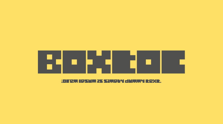 Boxtoc Font