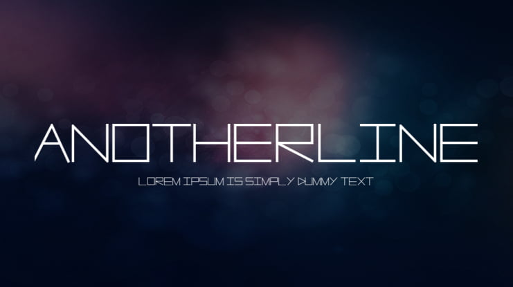 AnotherLine Font