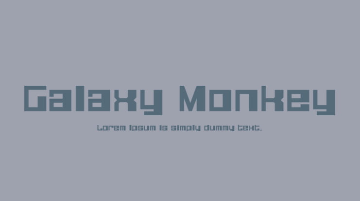 Galaxy Monkey Font