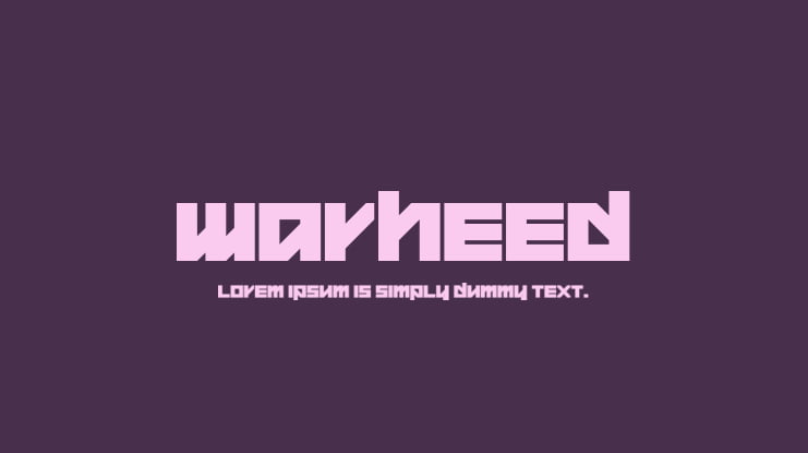 Warheed Font